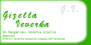 gizella veverka business card